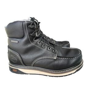 Georgia Boots AMP LT Wedge Moc Toe Waterproof Work Boot Men size 10 Wide